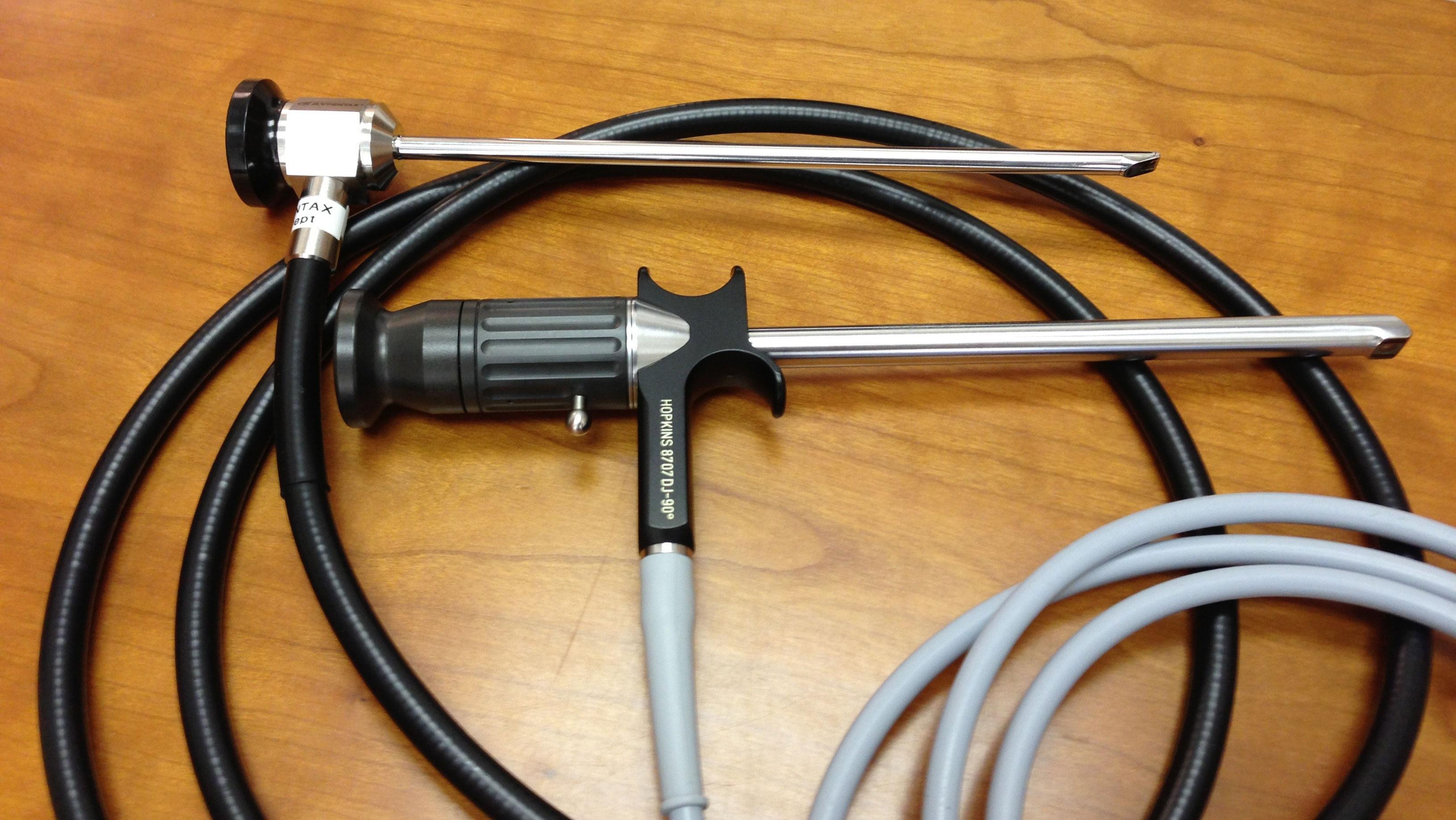 Rigid laryngeal endoscopes